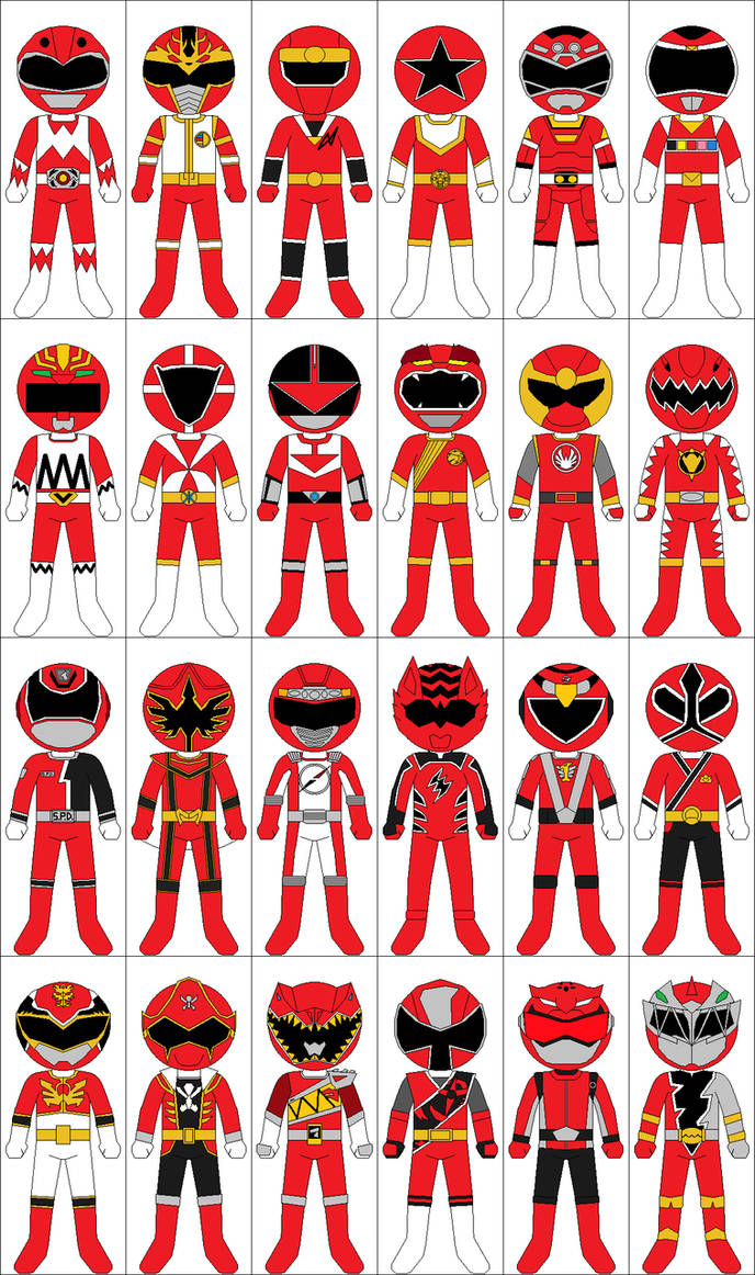 Red Rangers by CJM-94X on DeviantArt