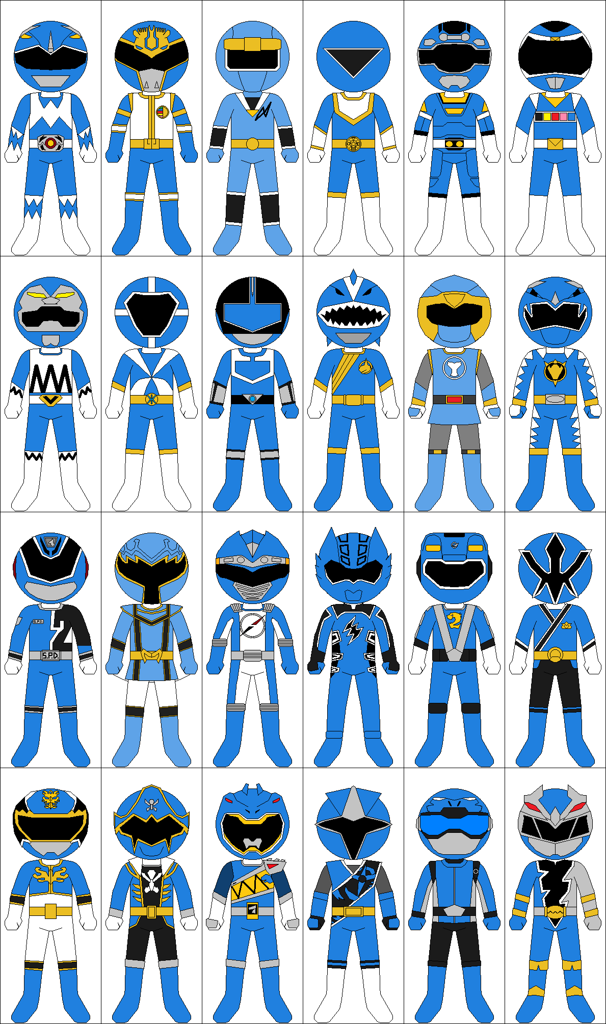 Blue Rangers by CJM-94X on DeviantArt
