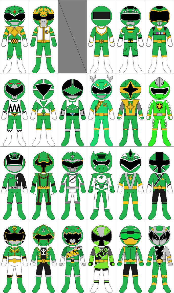 Green Rangers by CJM-94X on DeviantArt