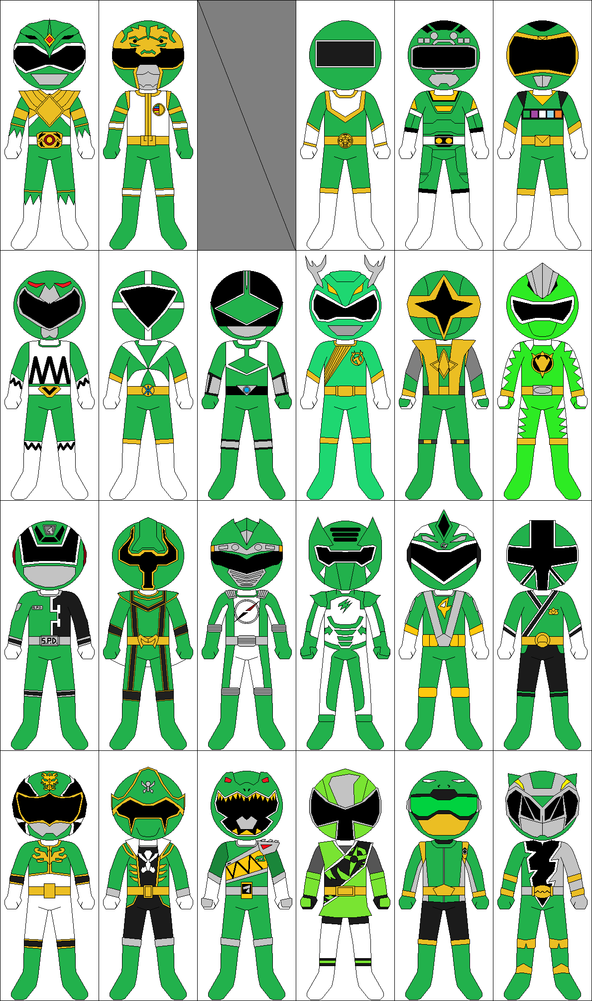 Green Rangers by CJM-94X on DeviantArt