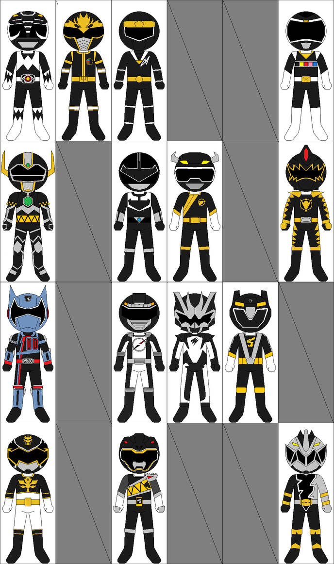 Black Ranger Animal Black Rangers by CJM-94X on DeviantArt