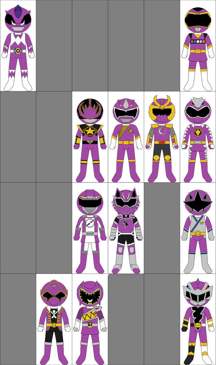 Purple Rangers by CJM-94X on DeviantArt