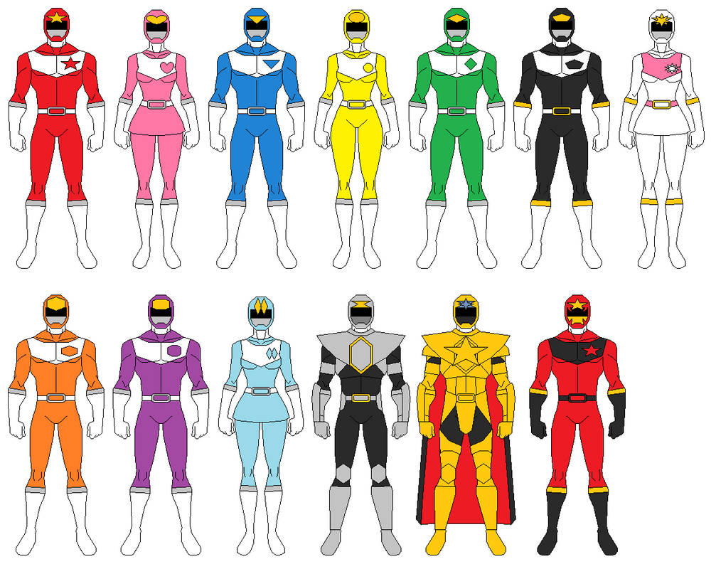 My Hexagon Rangers by CJM-94X on DeviantArt