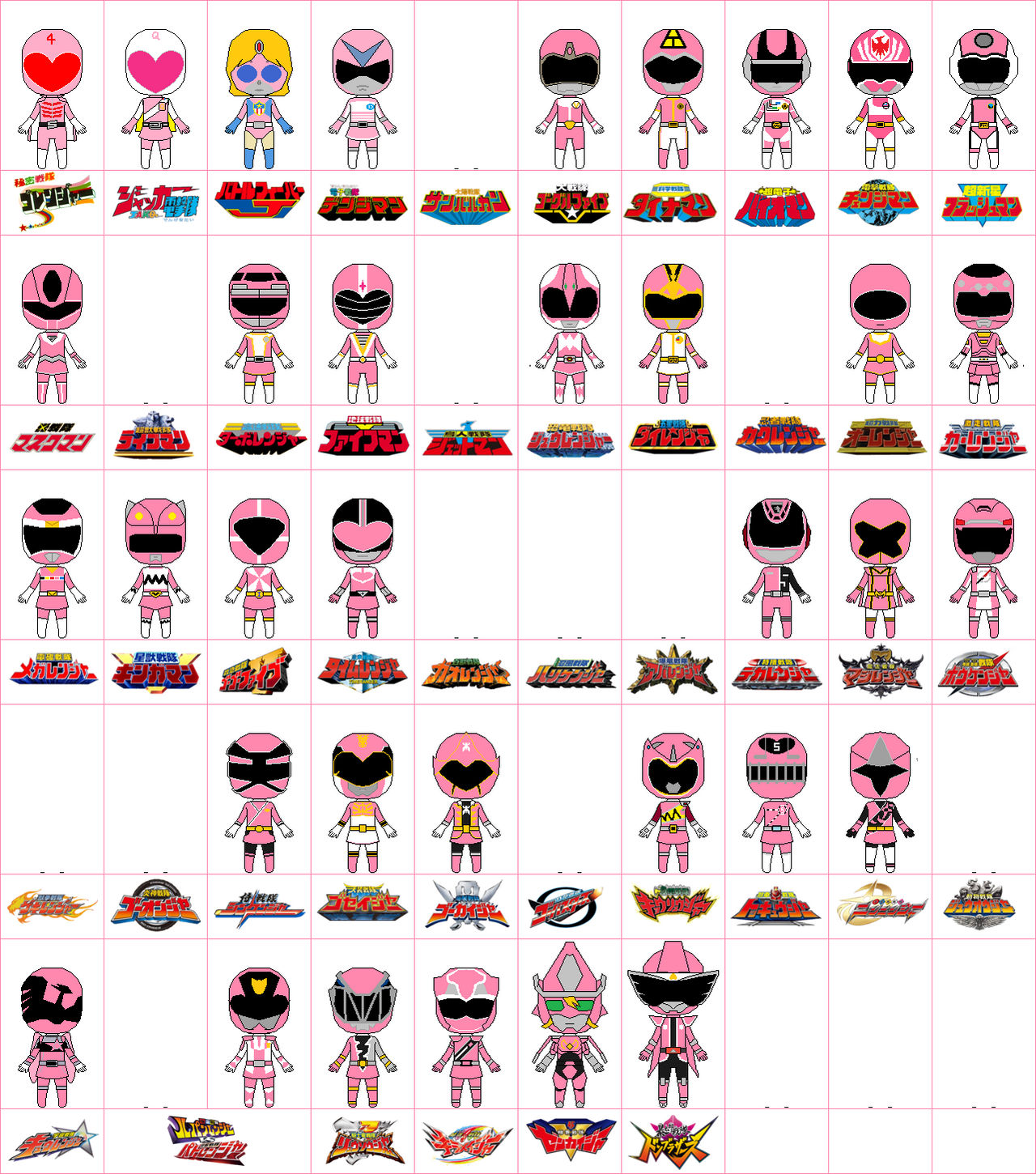 05) Sentai Pink by CJM-94X on DeviantArt