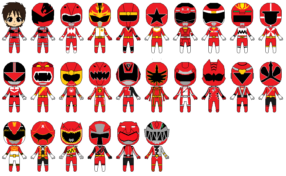 Kyu 01 Red Ranger by CJM-94X on DeviantArt