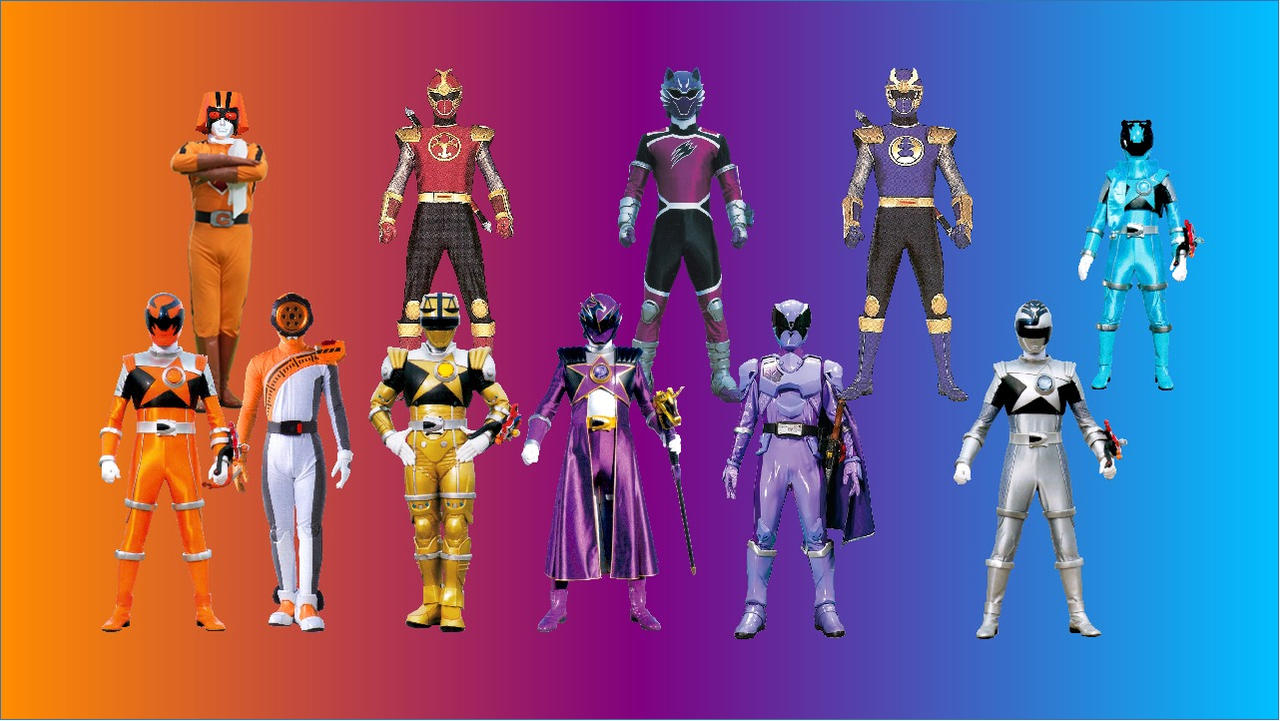 08 All Main Sentai Other Colors (Core) by CJM-94X on DeviantArt