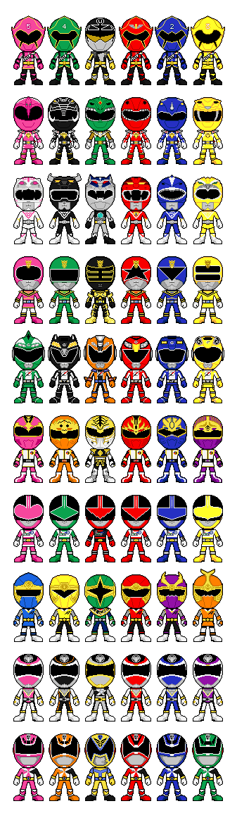 Sentai Rangers Deviantart Super Power Sentai Rangers by CJM-94X on DeviantArt