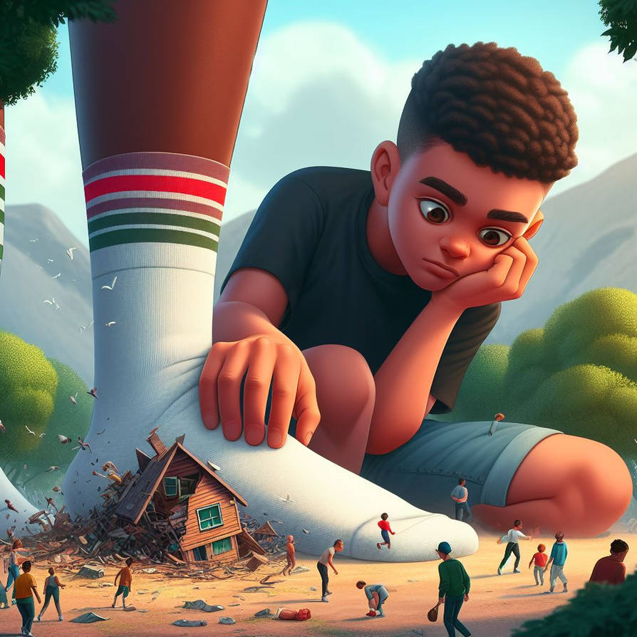 Giant Brothers and tiny people by saurus40 on DeviantArt