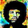 Psychedelic Jimi Hendrix Portrait