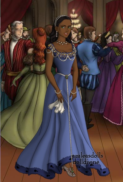 Esmeralda in festival dress