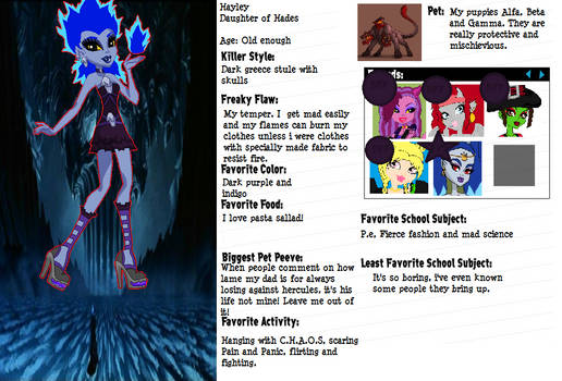 Hayley info - Monster high oc