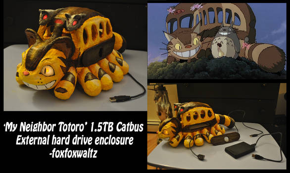 Totoro CATBUS 1.5 TB external hard drive!