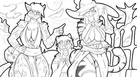 Veronica, Terry and Minerva Halloween outing (WIP)