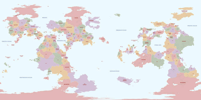 Eshraval - Political Map