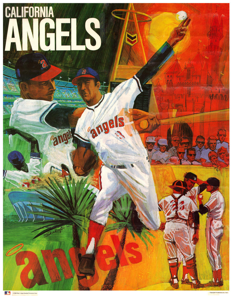 California Angels Retro Poster