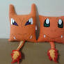 Handmade Pokemon Charmander and Charizard Pillows