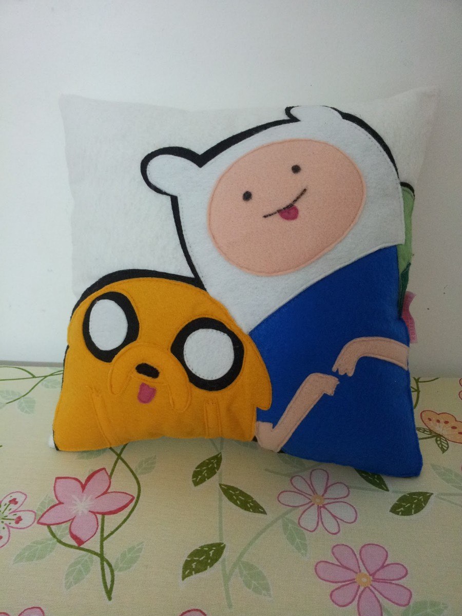 Handmade Adventure Time Jake and Finn Plush Pillow