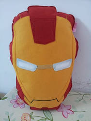 Handmade The Avengers Iron Man Mask Plush Pillow