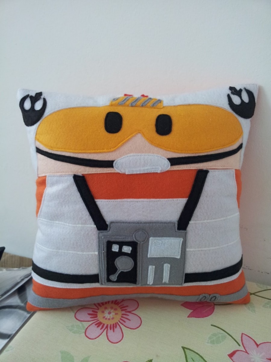 Handmade Star Wars Rebel Pilot Plush Pillow