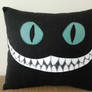 Handmade Tim Burton Cheshire Cat Plush Pillow