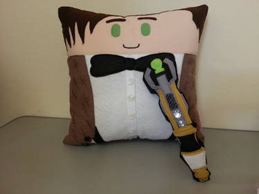 Handmade Doctor Who Eleventh Doctor Plush Pillow