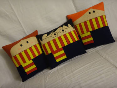 Handmade Harry Potter Trio v1.43 Pillow Set