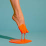 Orange on Blue