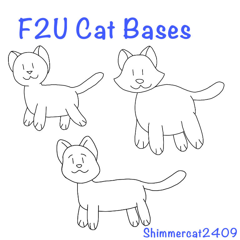 Free To Use Cat Bases by Shimmercat2409 on DeviantArt