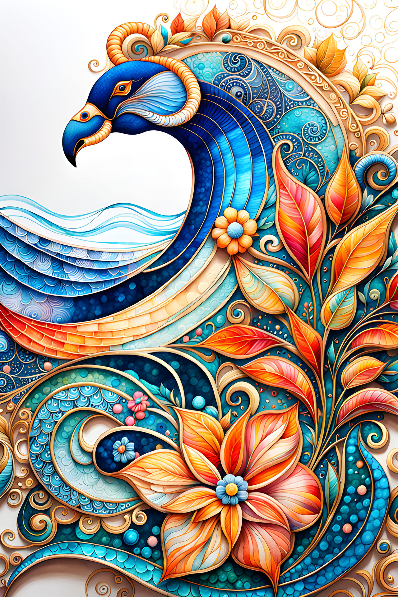 Wave Pattern Bird Frit the bird wave by hazelnutgarden on DeviantArt