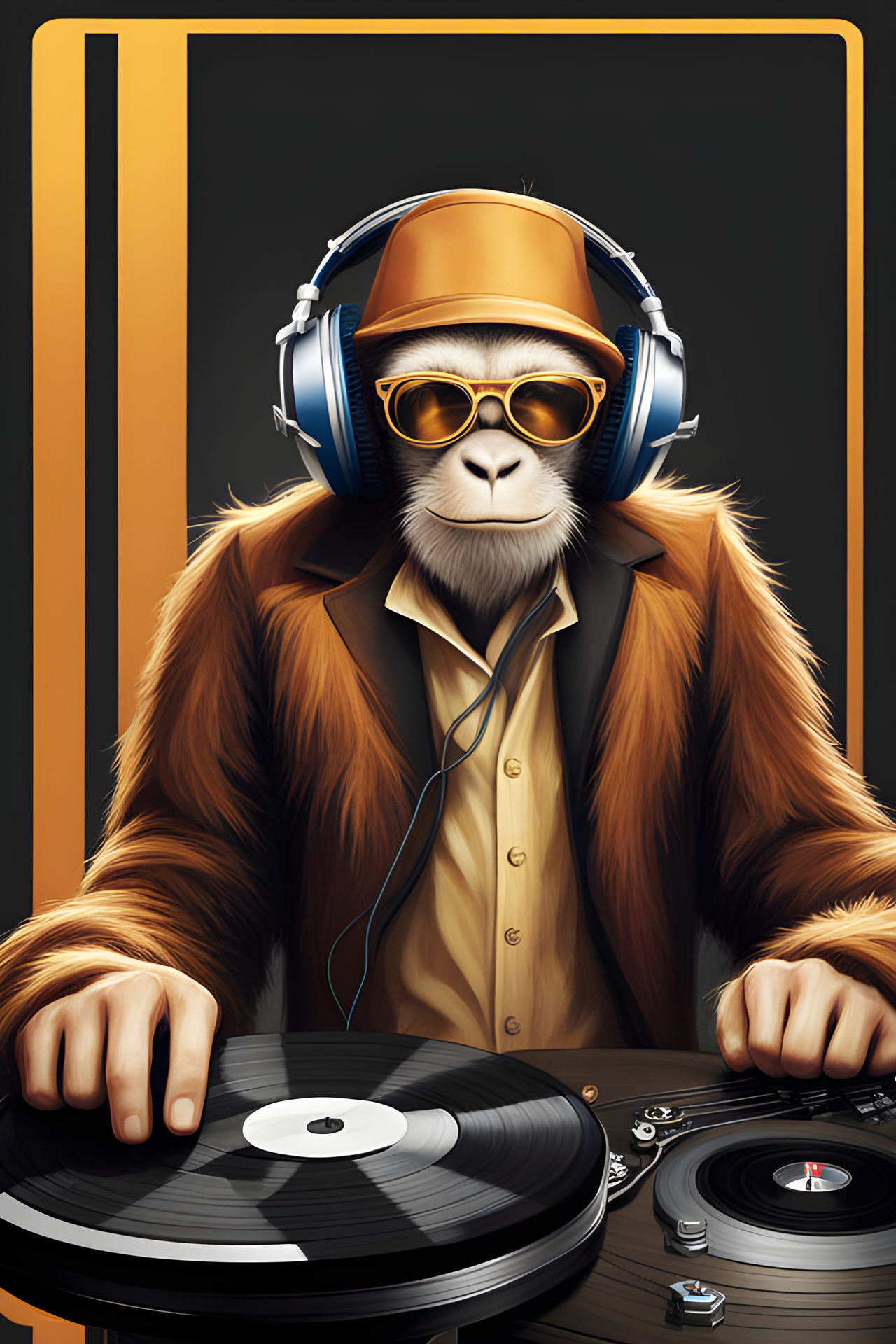 Jazz music monkey dj by hazelnutgarden on DeviantArt