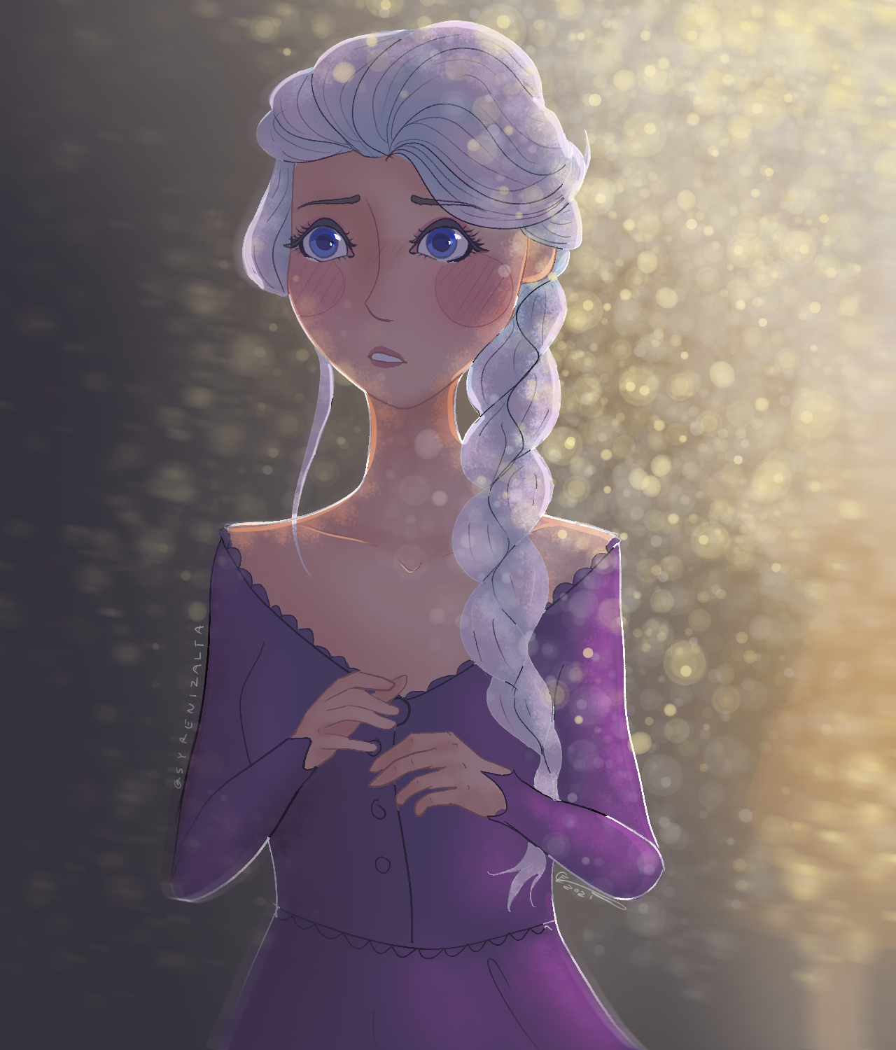 Elsa Hears The Voice by Syrenizalta on DeviantArt