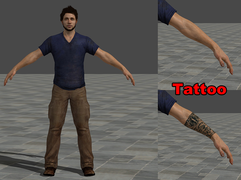 Jason Brody Tattoo Right Arm