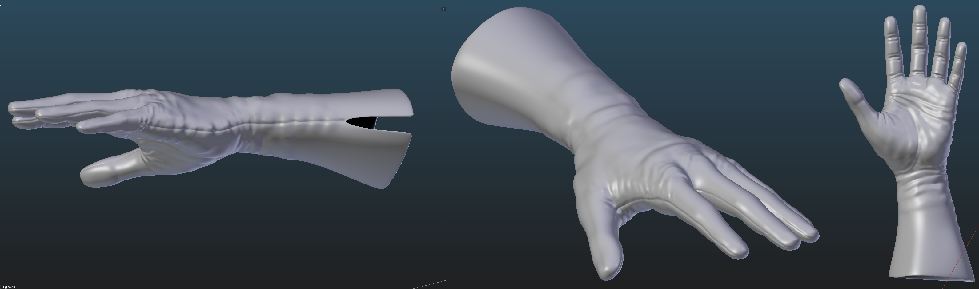 Sculpting gloves for my character