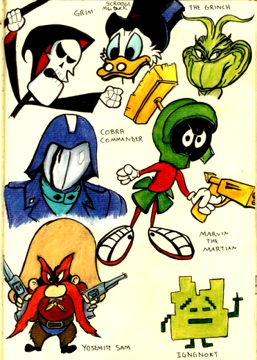 evil cartoon characters