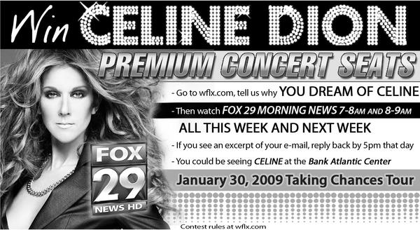 Celine Dion  Newsprint Ad