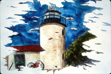 Lighthouse Watercolor