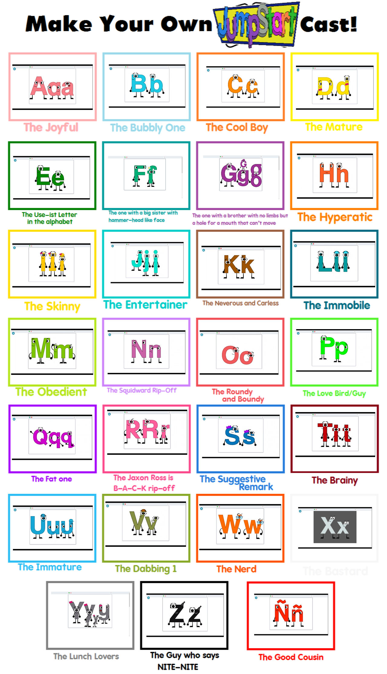 The REAL JumpStart Alphabet by fun-fun-fun-fun on DeviantArt
