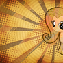 Retro Filly Fluttershy Wallpaper