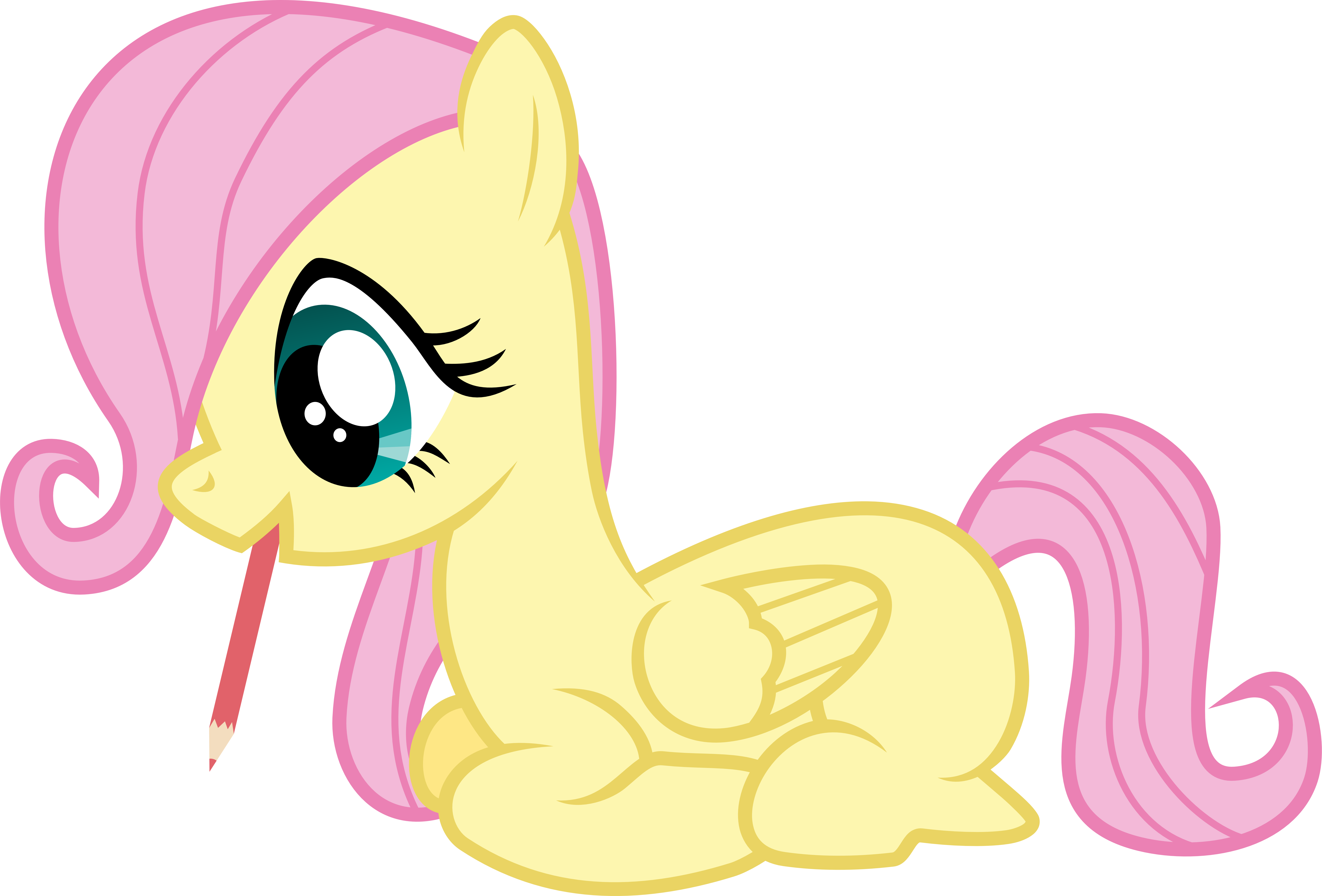 Filly Fluttershy Draws