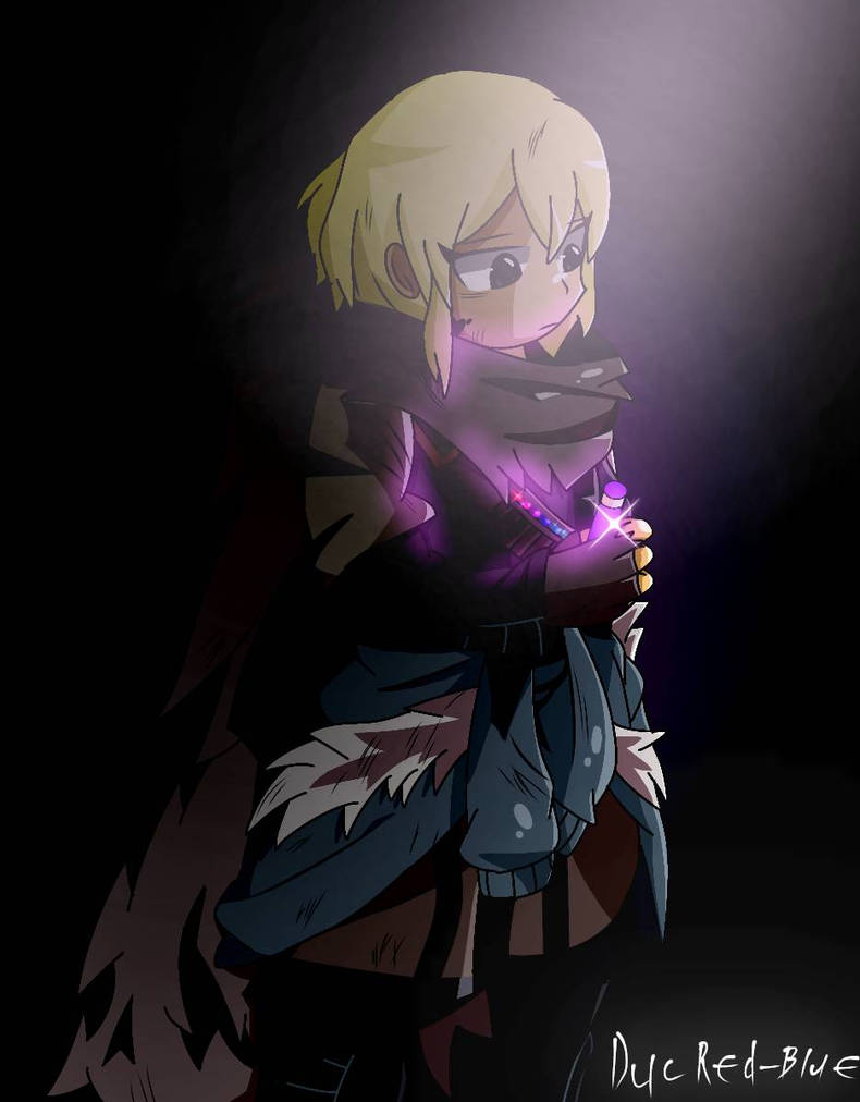 Human Ink Sac Ink sans Emotionless (Human Gril). by Ducred-blue on DeviantArt