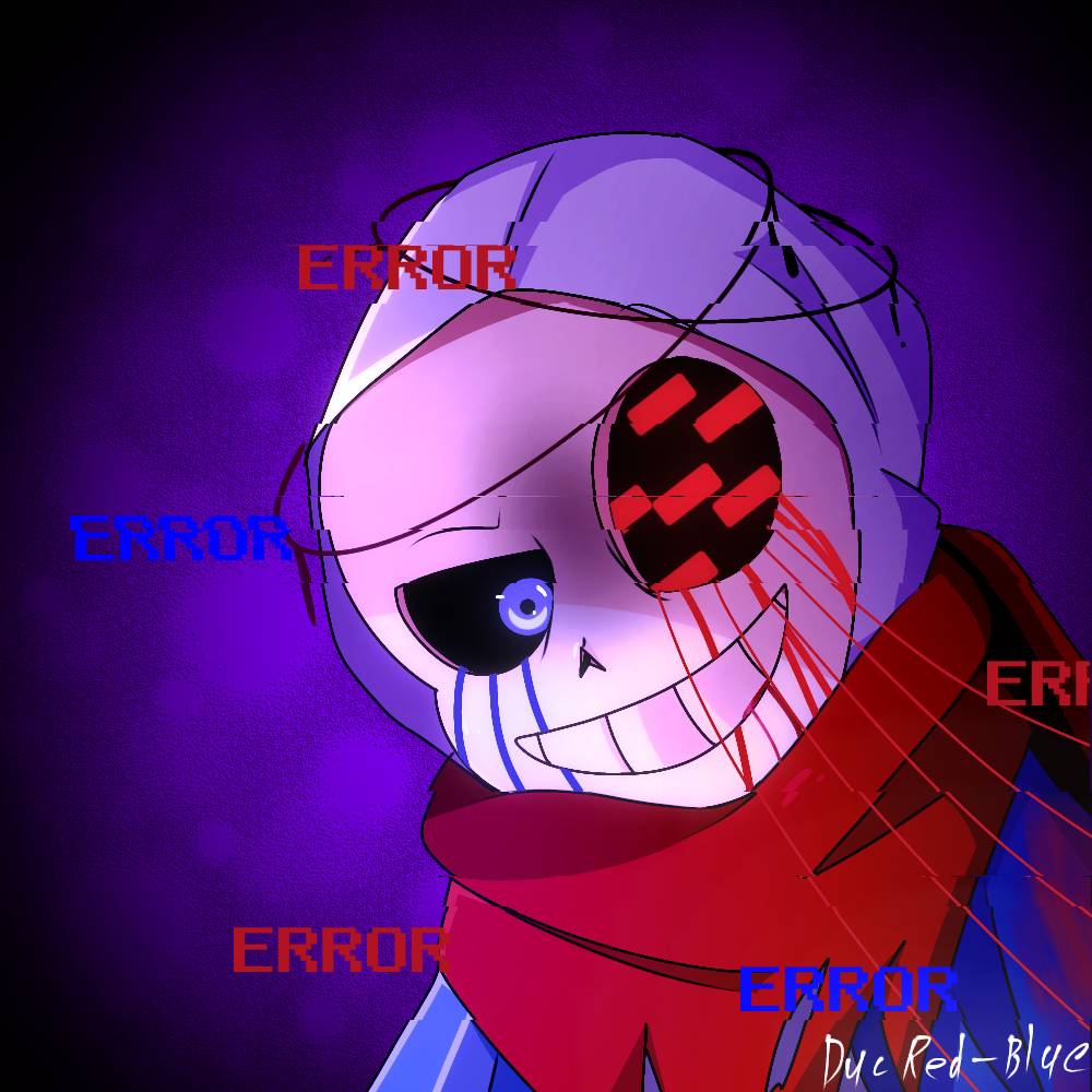 Error!Sans fanart by chokocock666 on Newgrounds