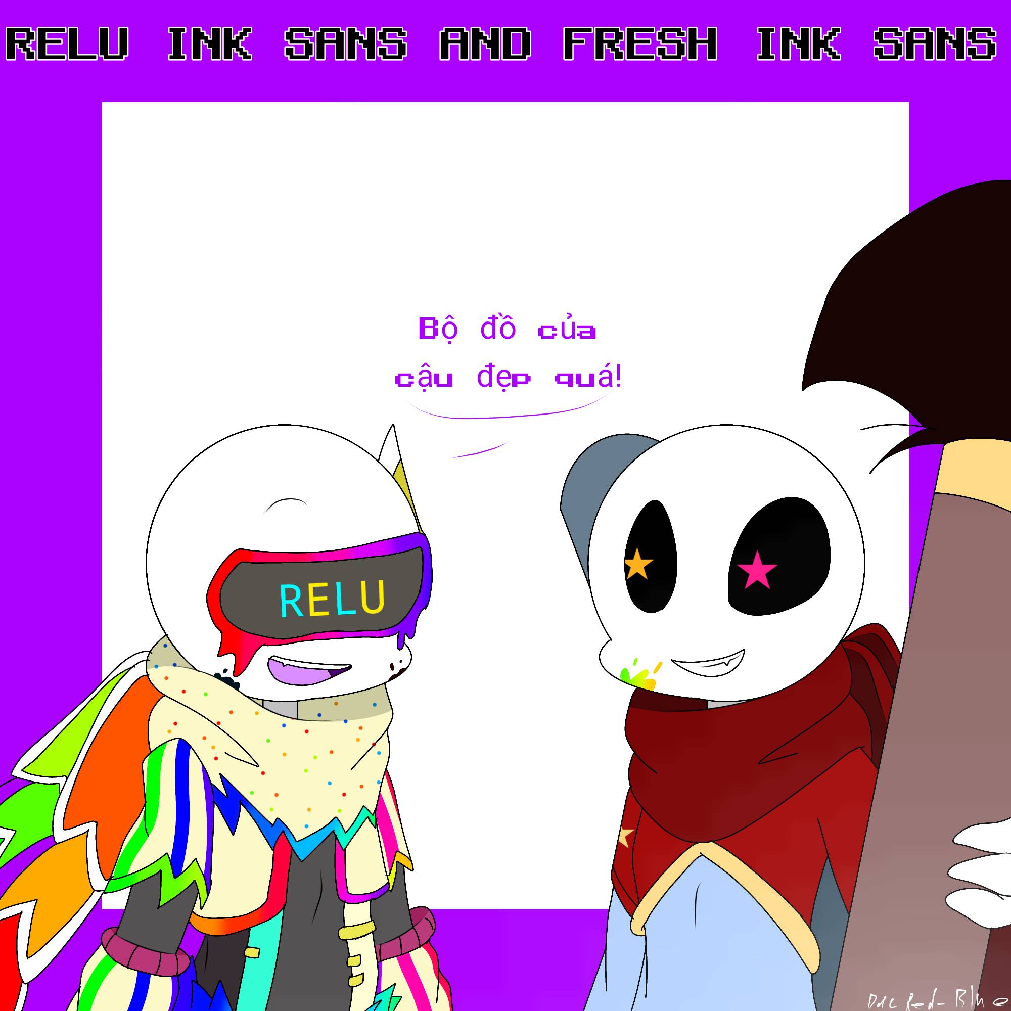 Relu Ink Sans And Fresh Ink Sans Change Clothes By Ducred blue On relu-ink-sans-and-fresh-ink-sans-change-clothes-by-ducred-blue-on