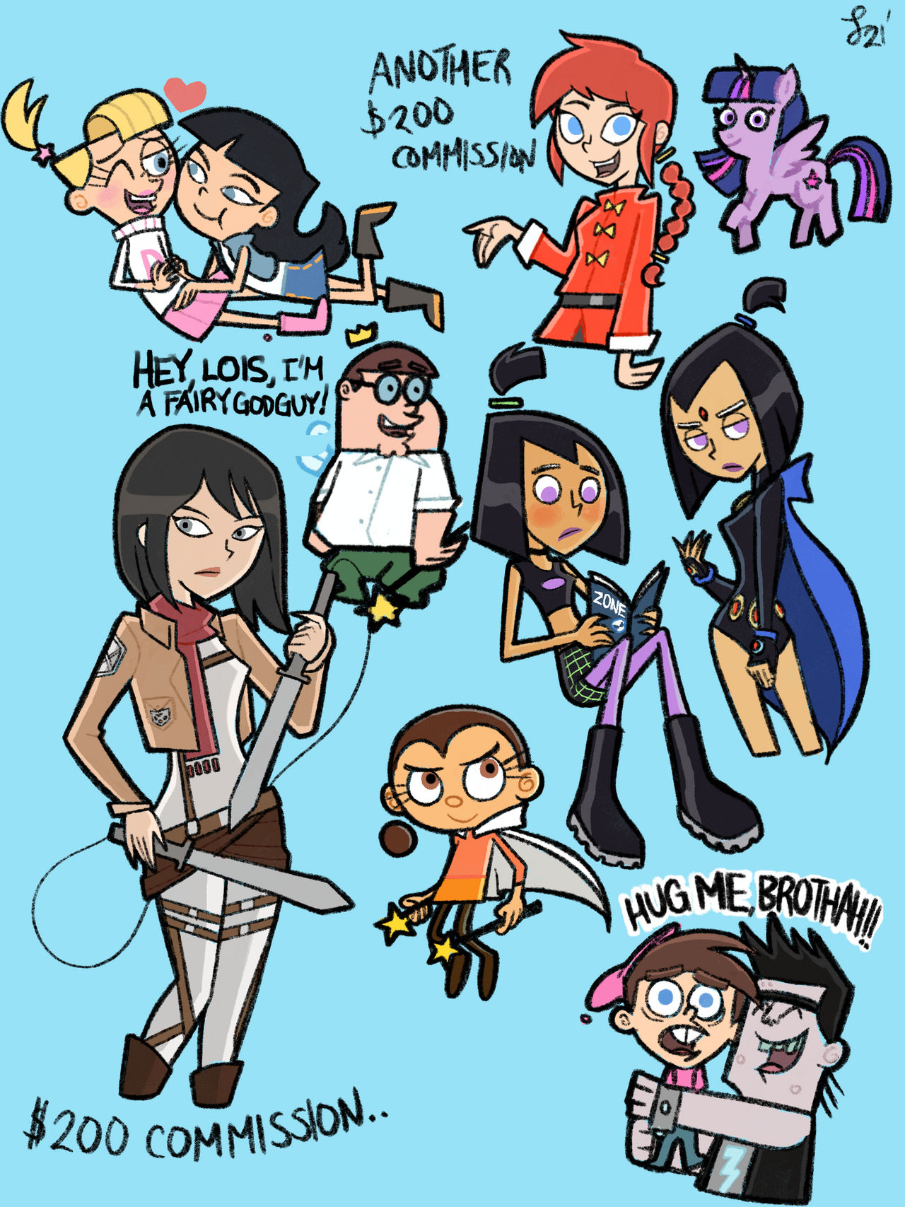 FOP/DP Style Doodles by tehnutball on DeviantArt