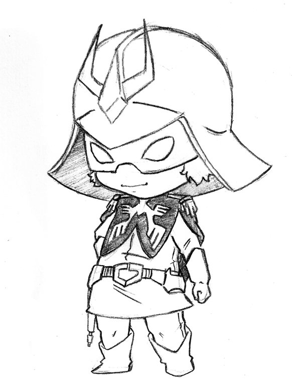 Chibi Char Aznable Sketch