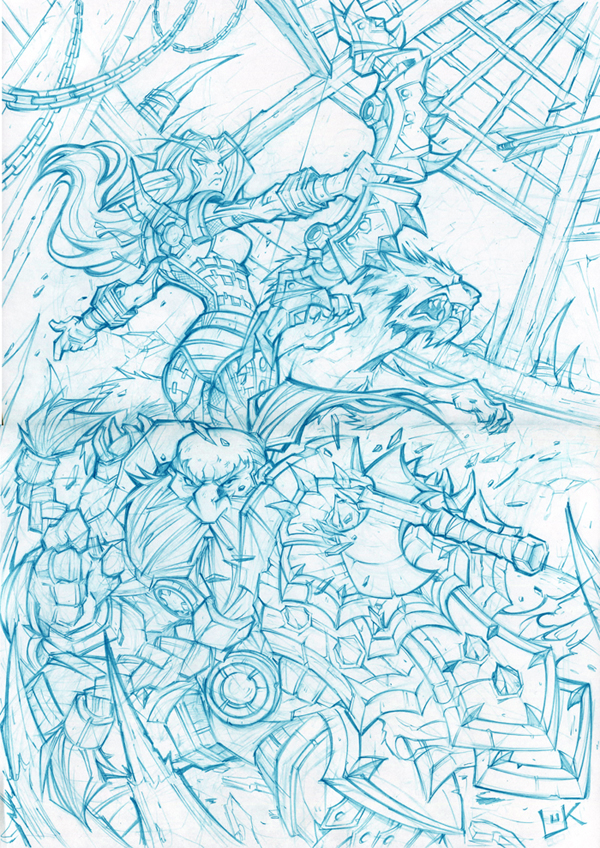 Jolt and Zelda - Pencils