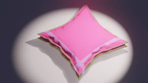3D - Pink Cushion pillow by mshafimd
