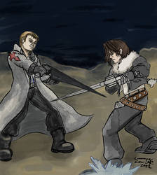 Squall and Seifer