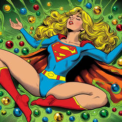 Supergirl vs all the kryptonite 