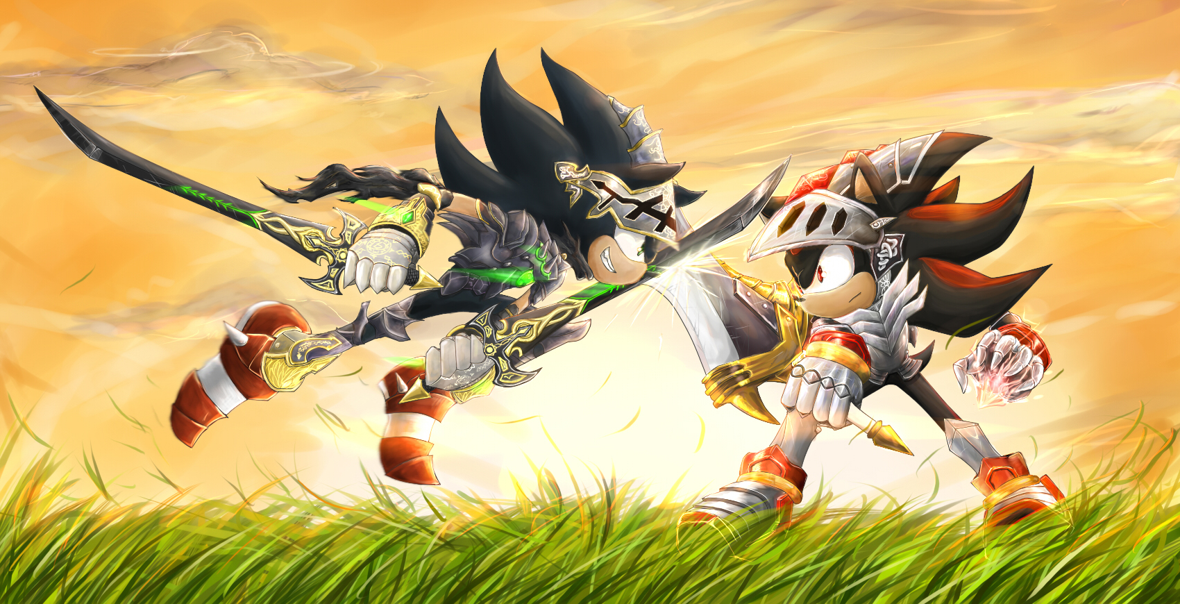 Dark Sonic vs Lancelot