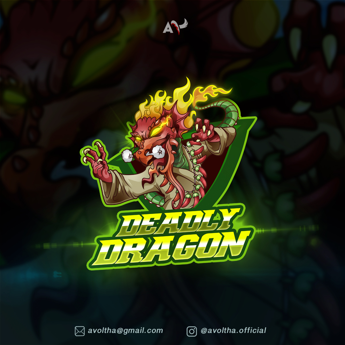Deadly Dragon Esports Cartoon Logo by avoltha on DeviantArt